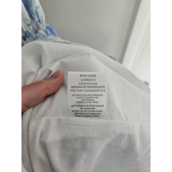 For Love And Lemons Light Blue Floral Midi Dress - Picture 11 of 16